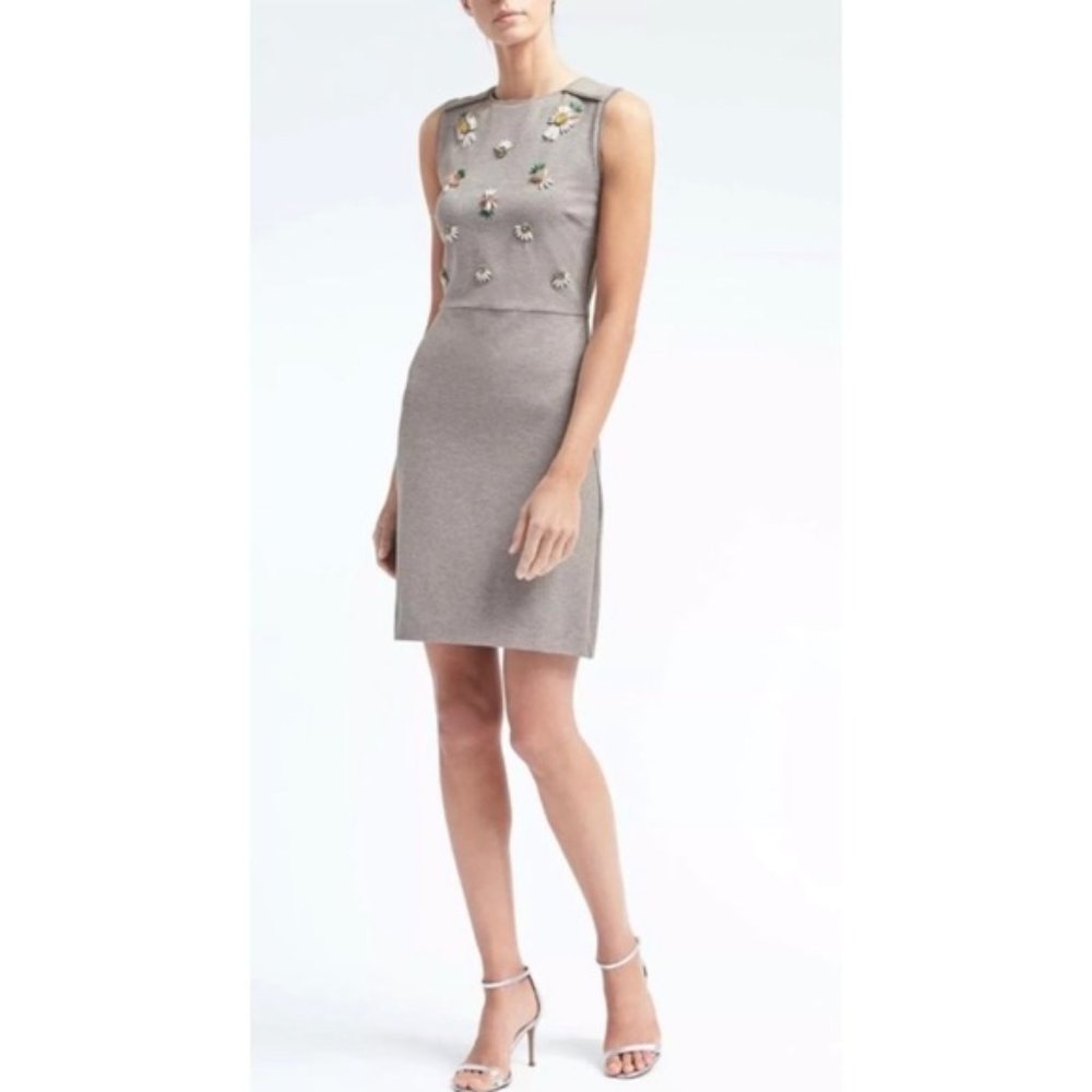 Banana Republic Beaded Knit Pineapple Dress